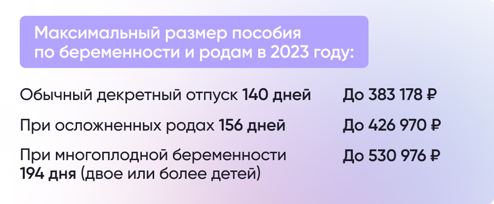 Пособие по беременности и родам в 2023 году – Новости на СПРОСИ.ДОМ.РФ